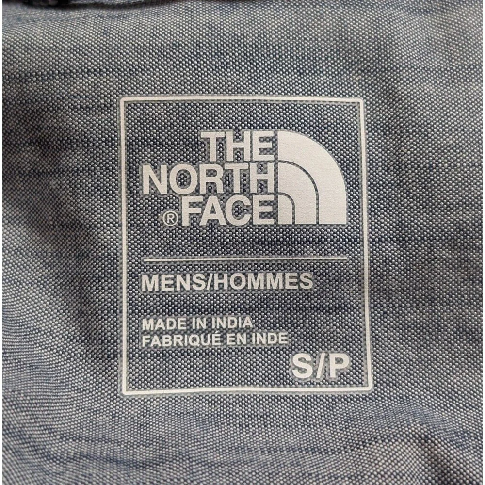 The North Face Size S Flannel Shirt Plaid Long Sleeve Button Up Outdoors Cabin